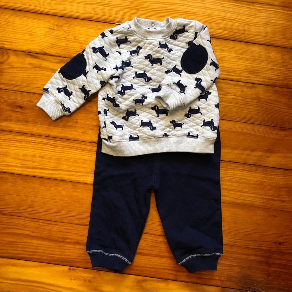 Baby boy wiener dog outfit